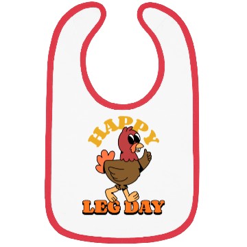 Discover Happy Leg Day thanksgiving Bibs