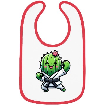 Discover Cactus Cookie Cartoon Sweet Dessert Snack Bibs