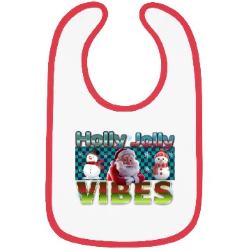 Discover Holly Jolly Vibes Christmas Design Bibs