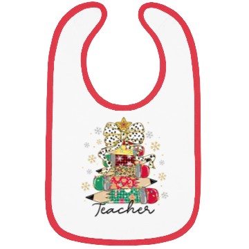 Discover Teacher Christmas Bibs