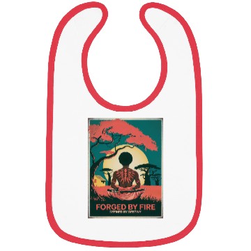 Discover Vintage Afro Samurai Warrior - Forged By Fire Bibs