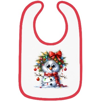 Discover Christmas Merry Christmas For Gift Snowman Bibs