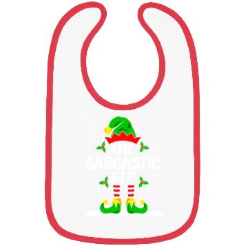 Discover Sarcastic Elf Funny Christmas Bibs