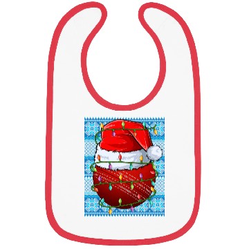 Discover Cricket Ball Christmas Lights Bibs