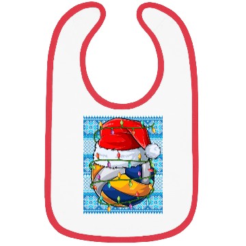 Discover Volleyball Christmas Lights Bibs