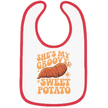 Discover She's my Groovy Sweet Potato Bibs