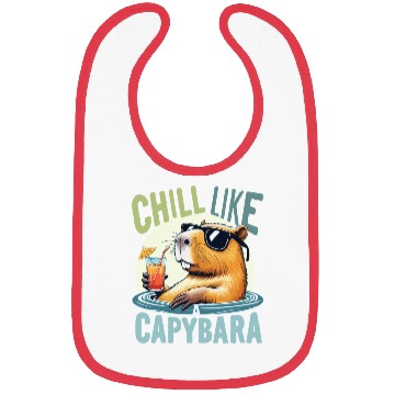Discover gift idea funny quote zen design Capybara Bibs