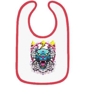 Discover Grafitti Tiger Head Bibs