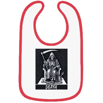 Discover Tarot card death skeleton Magic Bibs