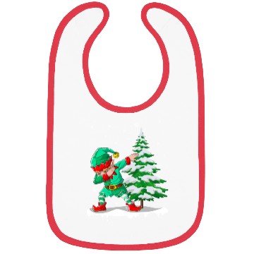 Discover Dabbing Elf Christmas Tree Lights Xmas Family Bibs