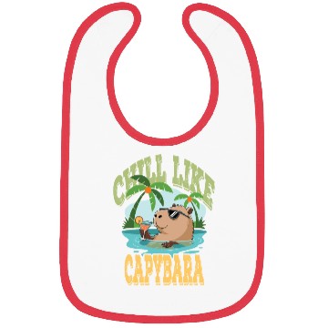 Discover gift idea funny quote zen design Capybara Bibs
