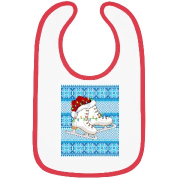Discover Ice Skating Christmas Lights Bibs