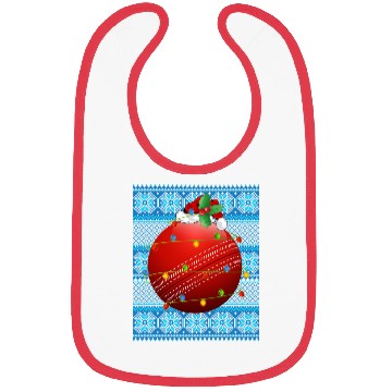 Discover Cricket Ball Christmas Lights Bibs
