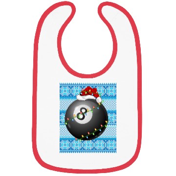 Discover Billiards Christmas Lights Bibs