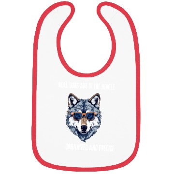 Discover Wolf art Bibs