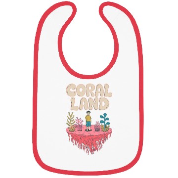 Discover Rainbow Coral Land Bibs