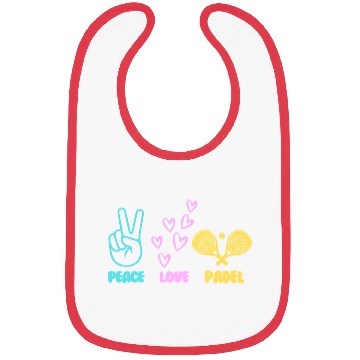 Discover Padel Tennis peace love padel design Bibs