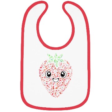 Discover Strawberry From Happy Bubbles And Circles Bibs