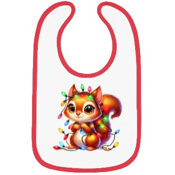Discover FUNNY CHRISTMAS SQUIRREL Bibs