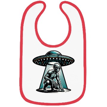 Discover Grey alien UFO Bibs