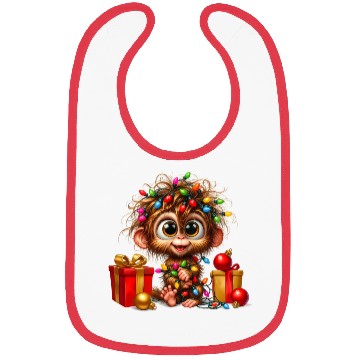 Discover Christmas Merry Christmas For Gift Monkey Bibs