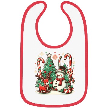 Discover Vintage Christmas Cheer Bibs