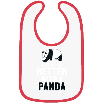 Discover Life is Better with a Panda Panda Bear Friend Bibs