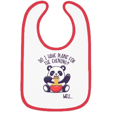Discover I Have Plans For The Evening Panda Bear Friend Bibs