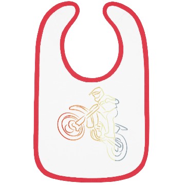 Discover Motocross One Line Drawing Bibs