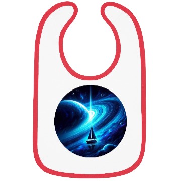 Discover Fantasy sailboat in Saturn universe Bibs
