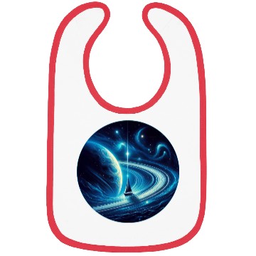 Discover Sailboat with Saturn Fantasy Universe Bibs