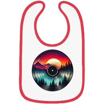 Discover Sunset Vinyl Nature Inspired Retro Bibs