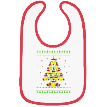 Discover Pickleball Christmas Tree Bibs