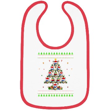 Discover Volleyball Christmas Tree Bibs