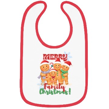 Discover Gingerbread Family Christmas Bibs