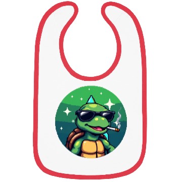 Discover Bibs Turtle Cool