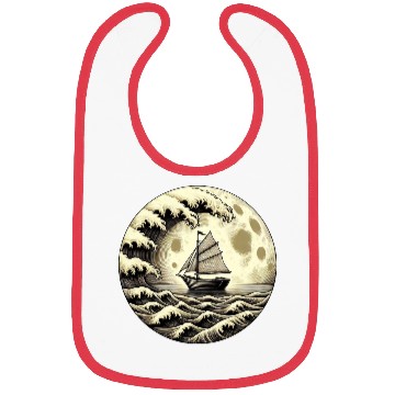 Discover Vintage Sailboat Monohull Tsunami Storm Bibs