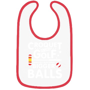 Discover Croquet is like golf but with bigger balls Bibs