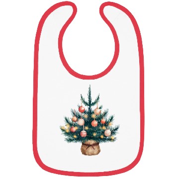 Discover Christmas Tree Retro, Merry Christmas Bibs