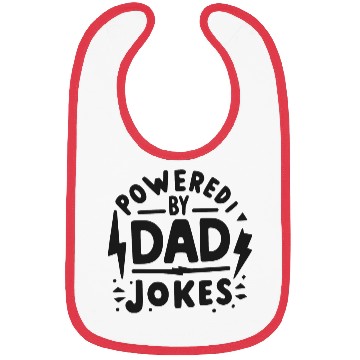 Discover Powered by Dad Jokes Bibs