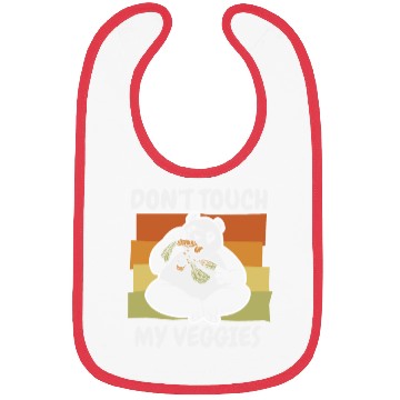 Discover Don't Touch My Veggies Panda Bear Friend Lover Bibs