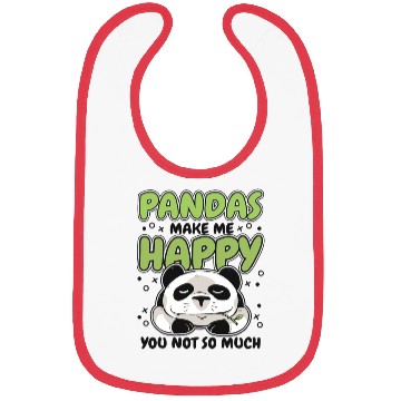Discover Pandas Make Me Happy Panda Bear Friend Lover Bibs