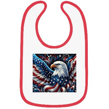 Discover Patriotic Eagle Bibs