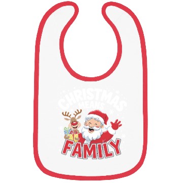 Discover Christmas means family Bibs
