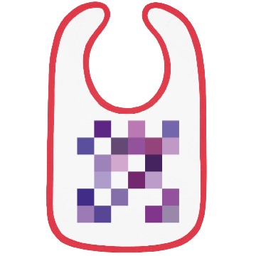 Discover Purple Gradient Squares Design Bibs
