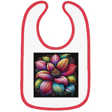 Discover flower transparent Bibs
