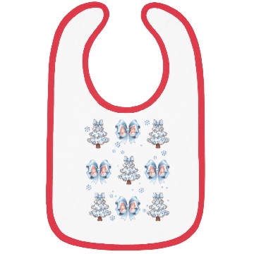 Discover Christmas Coquette Bow, Merry Christmas Bibs