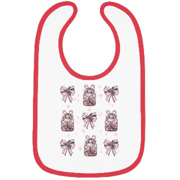 Discover Christmas Coquette Bow, Merry Christmas Bibs