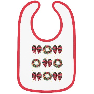 Discover Christmas wreath, Christmas Coquette Bow Bibs