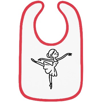 Discover Cute Minimal Ballet Line Bibs